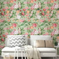 Pastel rose wallpaper for a dreamy bedroom., GD1355