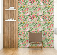 Subtle pastel rose wallpaper for home decor., GD1355