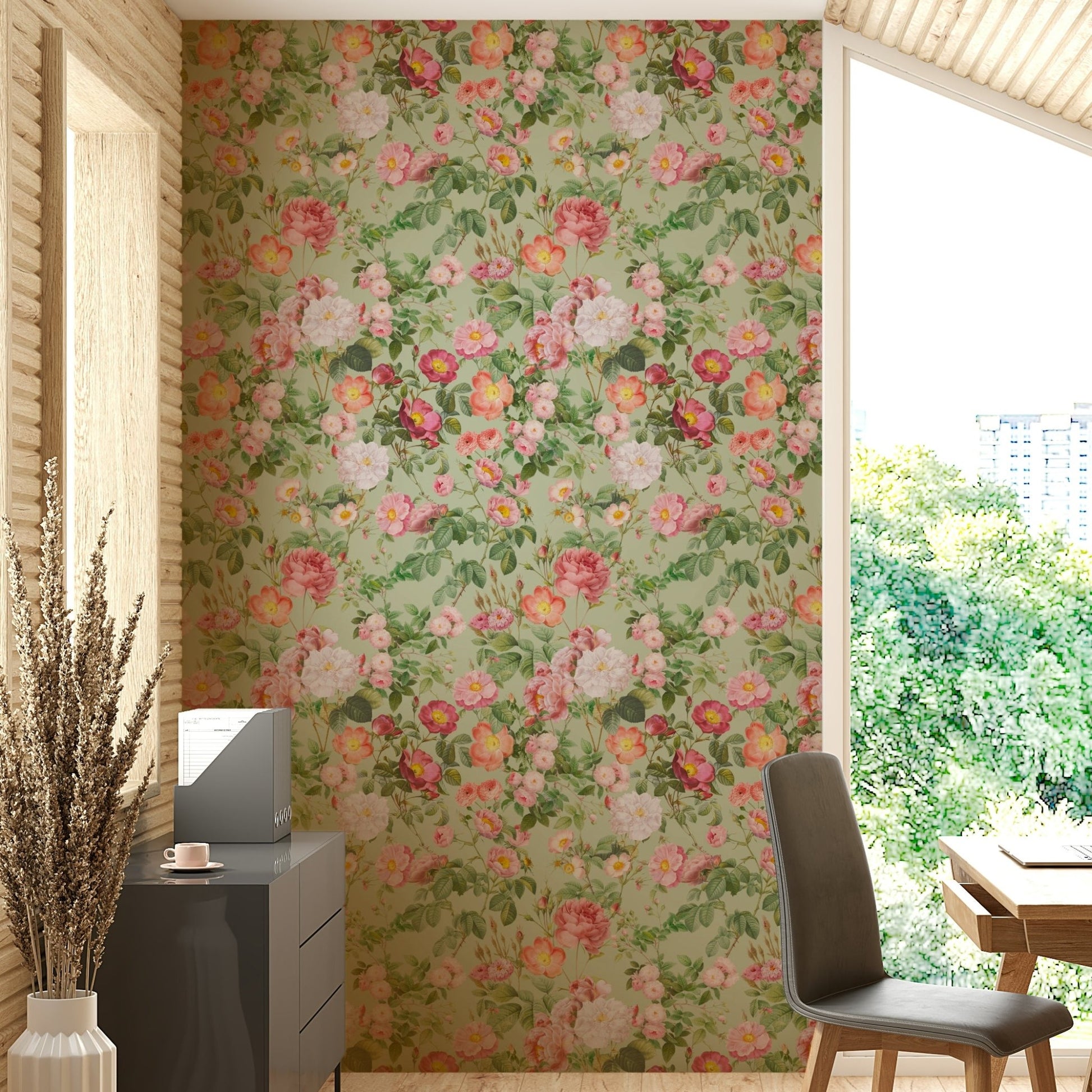 Fresh pastel floral design for modern walls., GD1355
