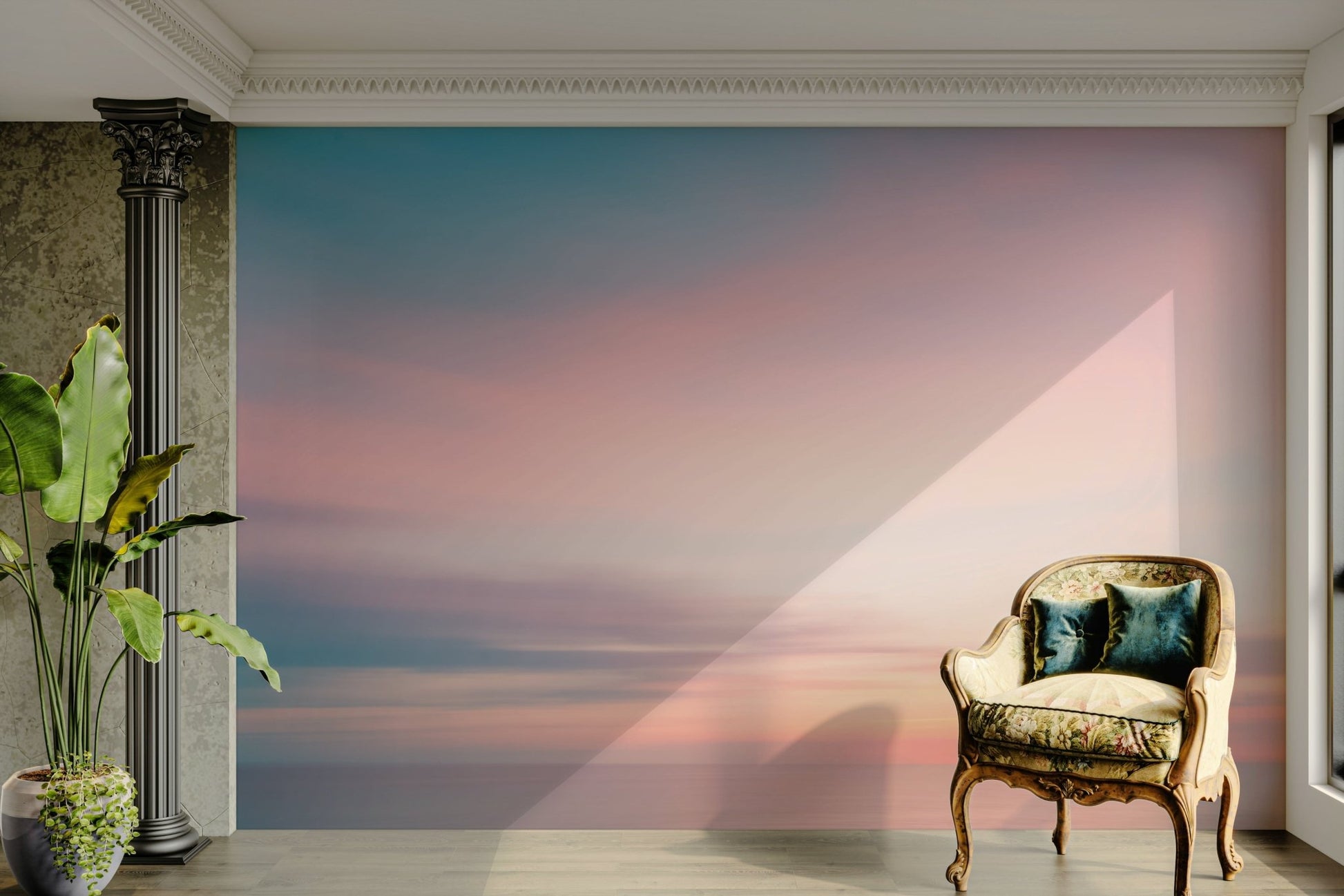 Calming pastel tone wall art

