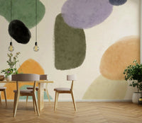 Abstract pastel block pattern

