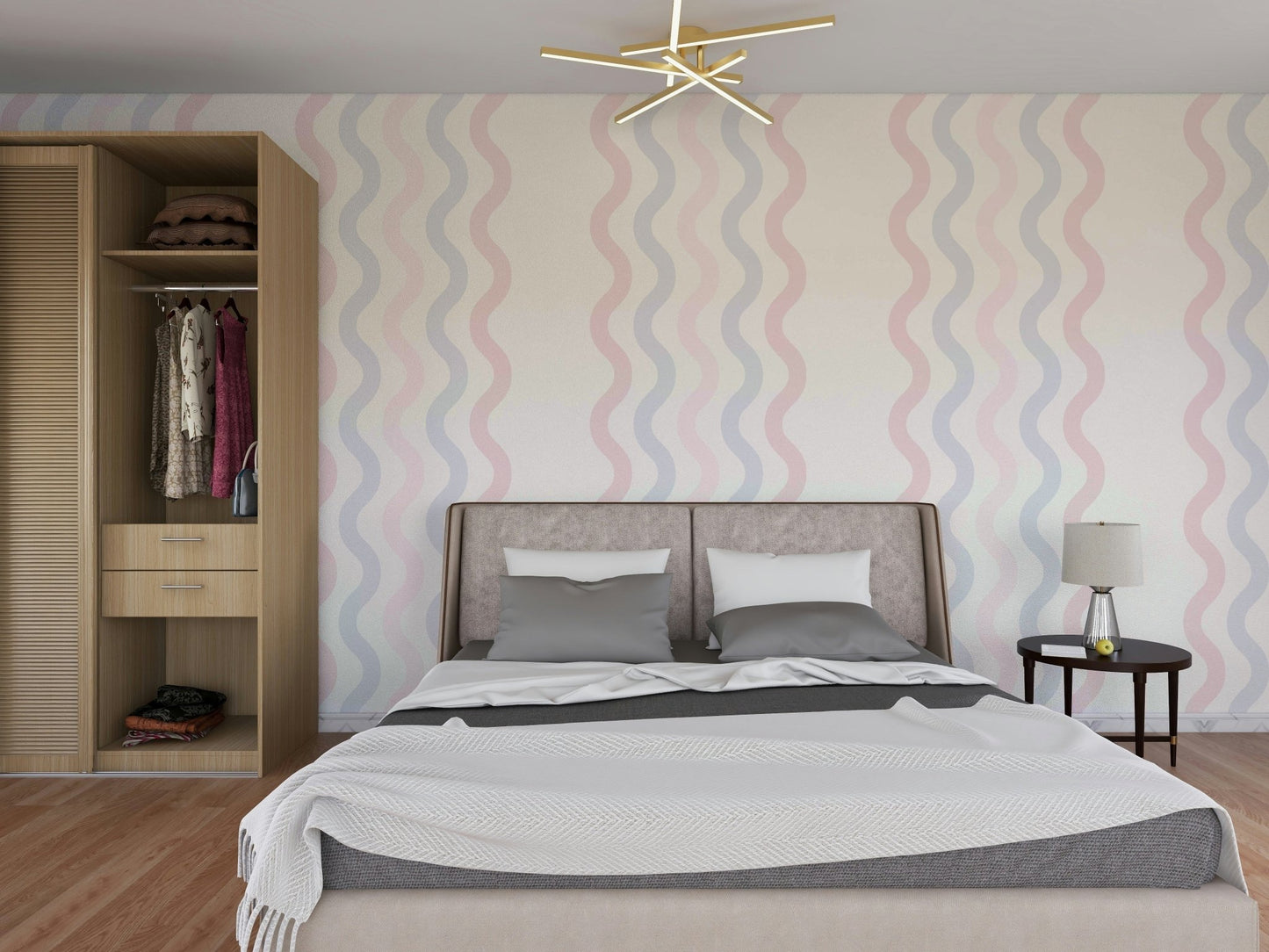 The composition is a soft, flowing pattern.

