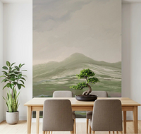 Dining room showcasing a Pastoral Abstract landscape Wall MurallGD9520