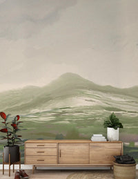 Impressionistic brushwork featured on a Pastoral Abstract landscape Wall Mural GD9520