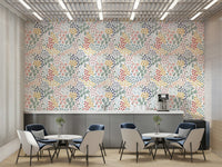 Painted floral art wall mural GD350

