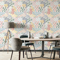 Multicolor floral patch mural GD350

