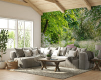 Beautiful nature mural depicting a forest track in spring GD5045