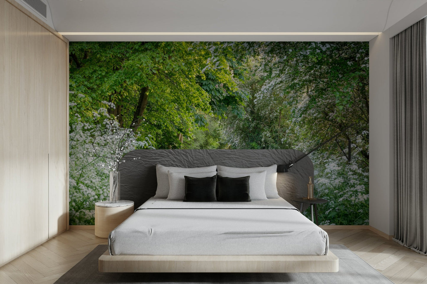 A discovery journey through a dense summer woodland trail GD5045