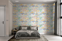 Chic wallpaper with intricate landscape motifs, AN97