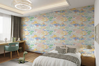 Easy-to-apply patterned landscape wallpaper decor, AN97