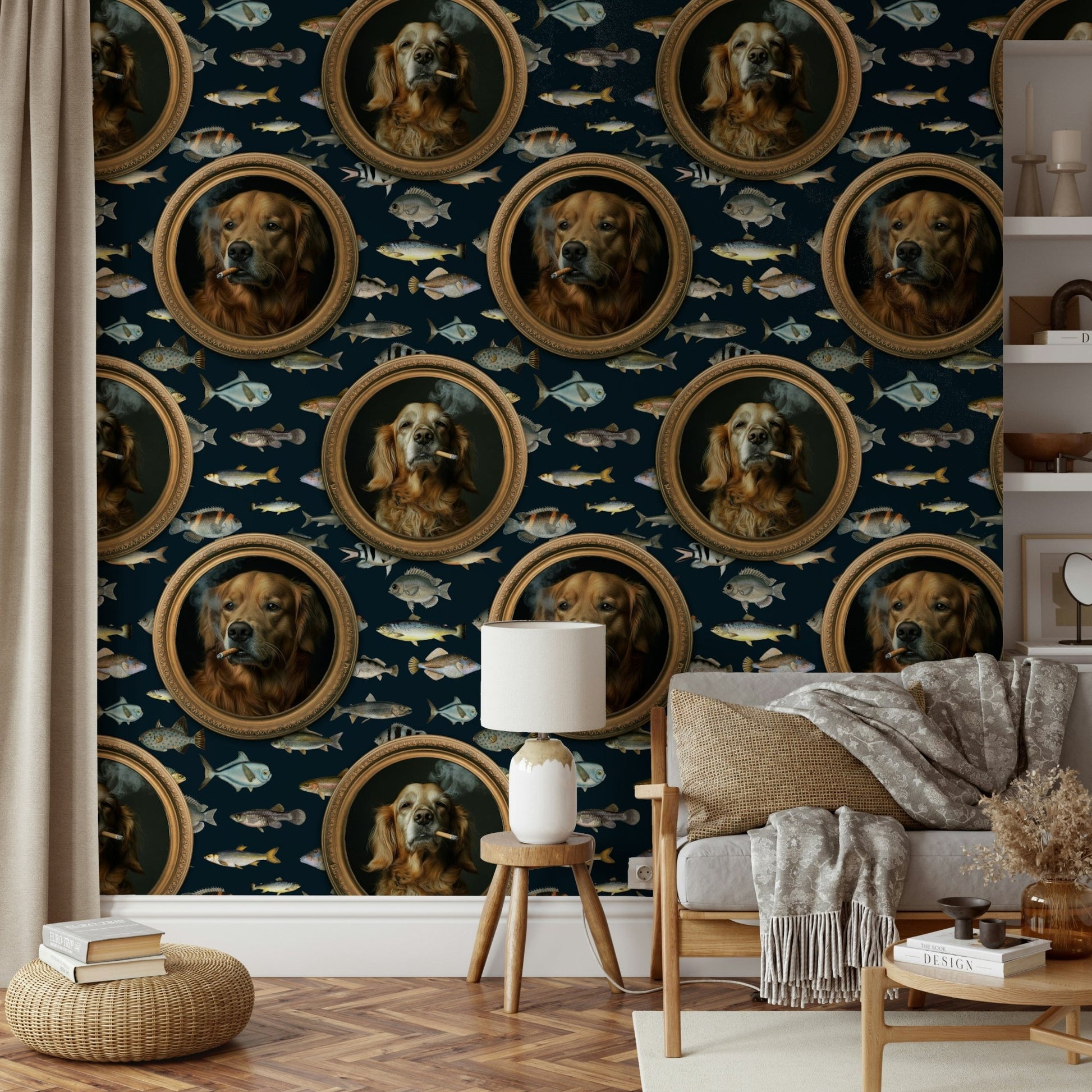 Ideal for a living room, child's room, bathroom, or unique office space.

