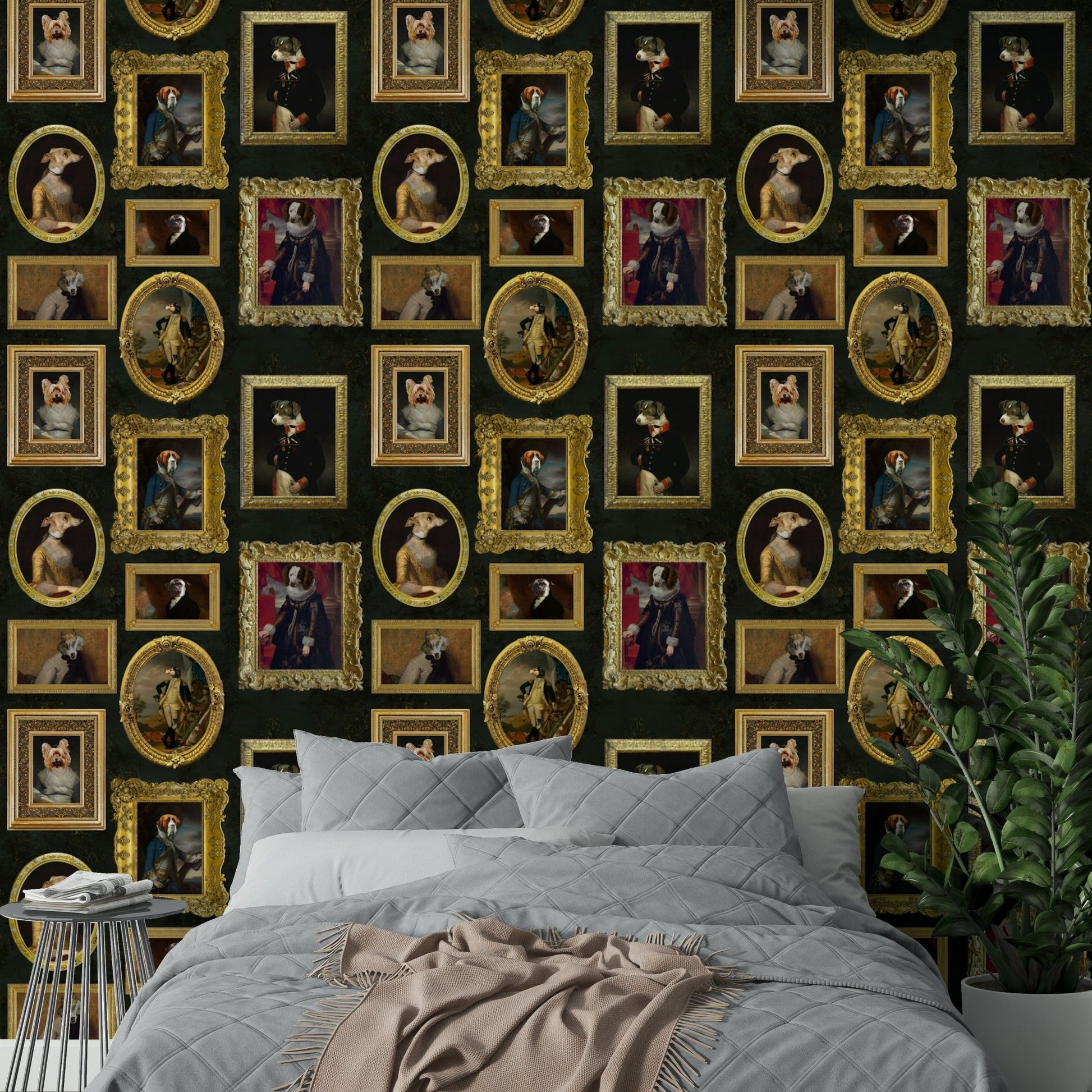 High-resolution artistic rendering of dogs.

