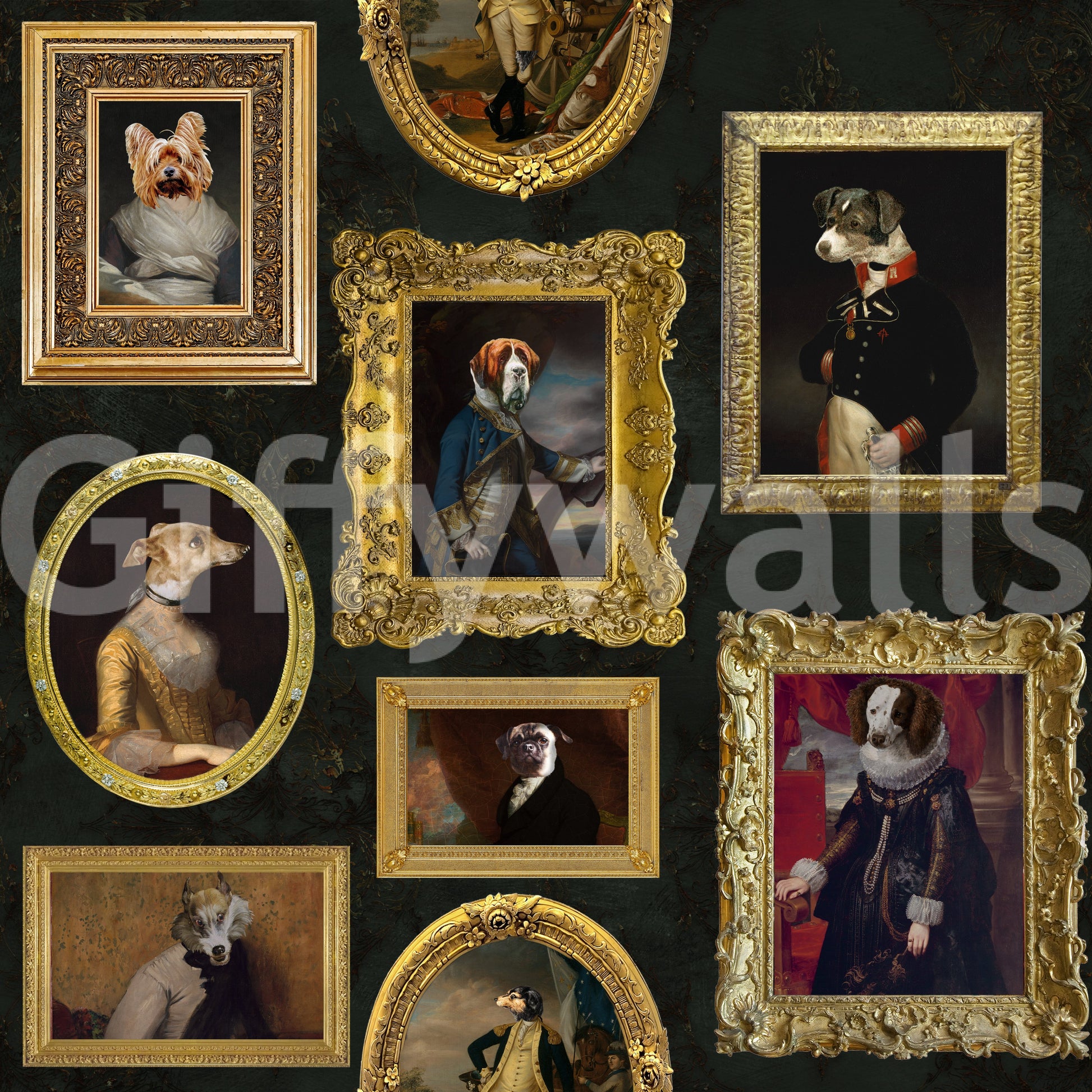 Can include different poses, expressions, and artistic styles for each portrait.