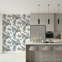 Engraving style botanical print featuring passionfruit, Pé de Maracujá design.