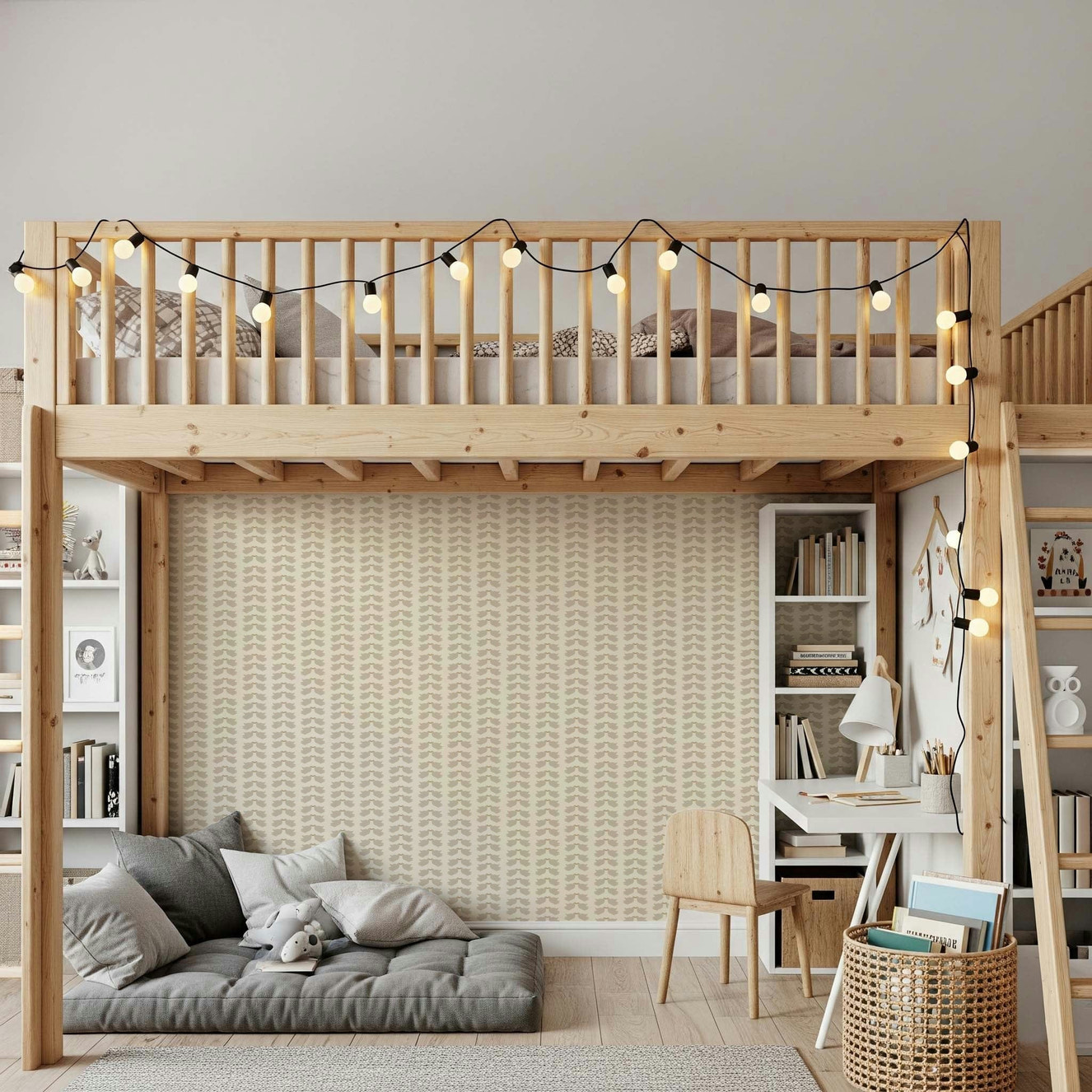 Custom size Peaceful Dove Duets elegant mural.