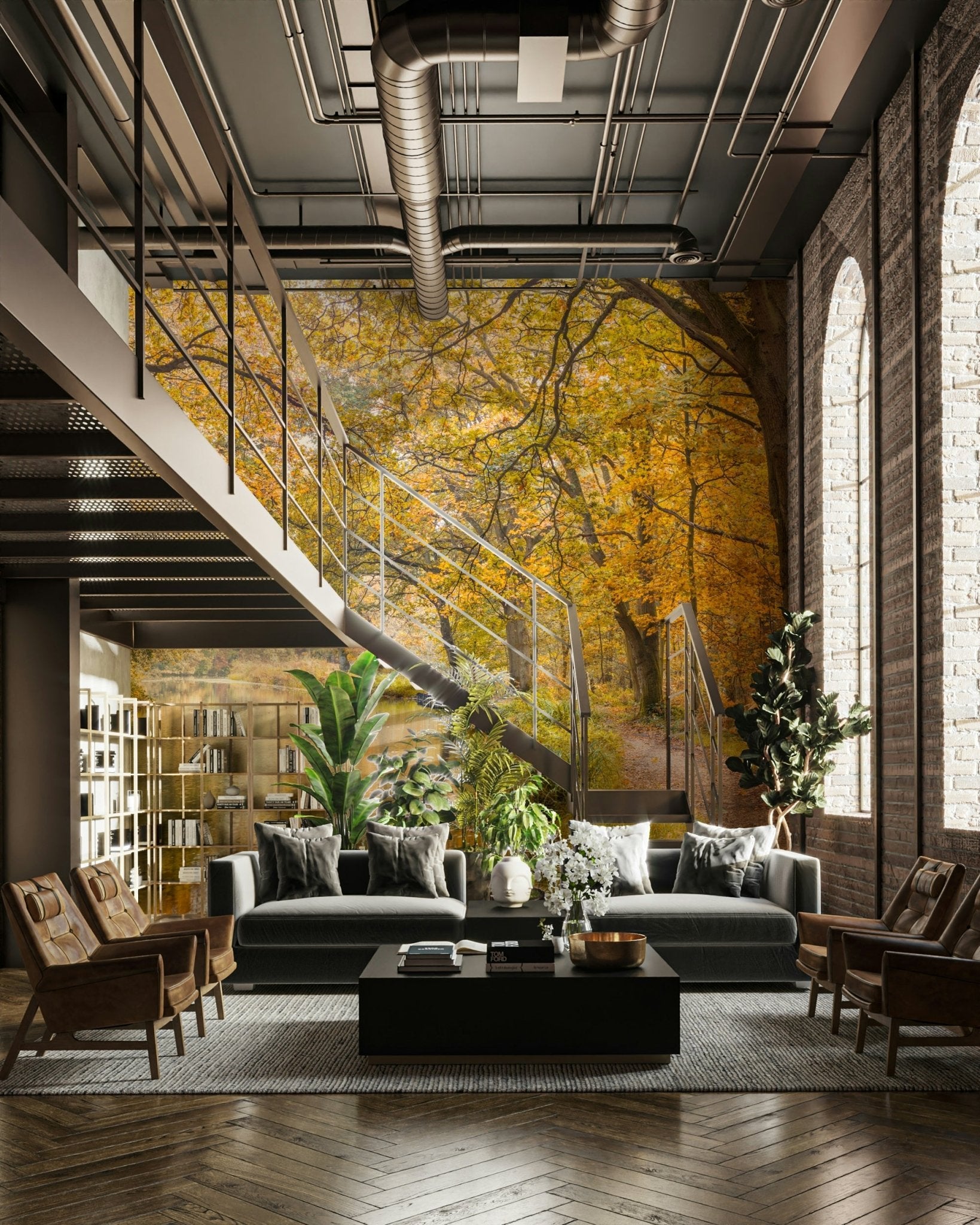 The design feels quiet and serene.

