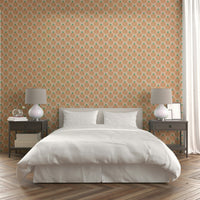 Warm peach jungle wallpaper for walls

