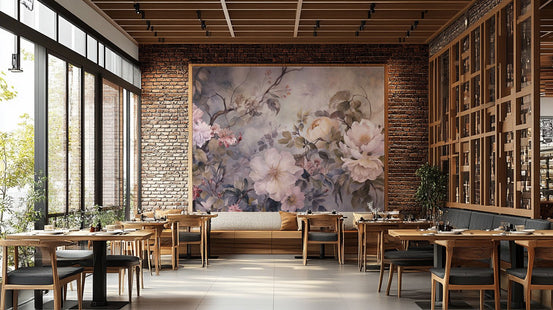 Barok blossom pink color wallpaper for a soft, elegant room design., DTIL31-1