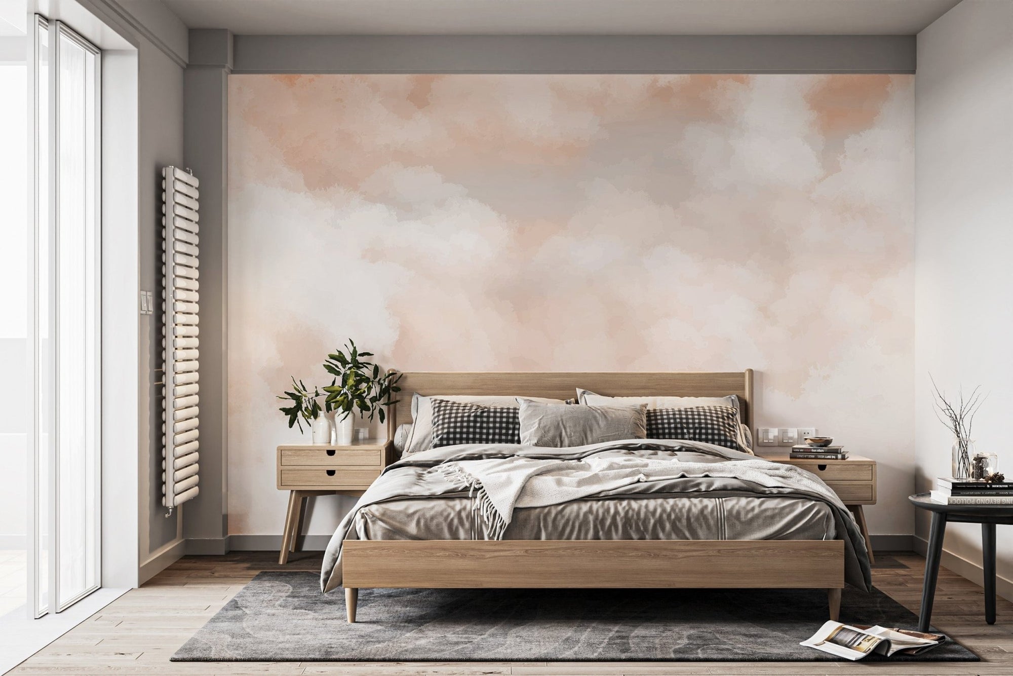 Serene peach tones wallpaper mural C216
