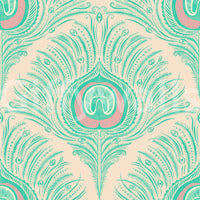 Sophisticated feather wallpaper design

