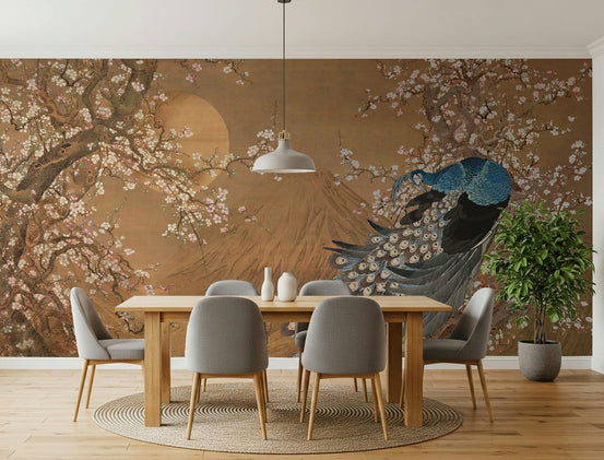 Majestic nature inspired wallpaper for a professional study wall mural., GD4119