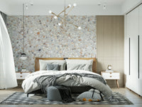 Full design view of the subtle Pebble Beach Texture Wall Mural.