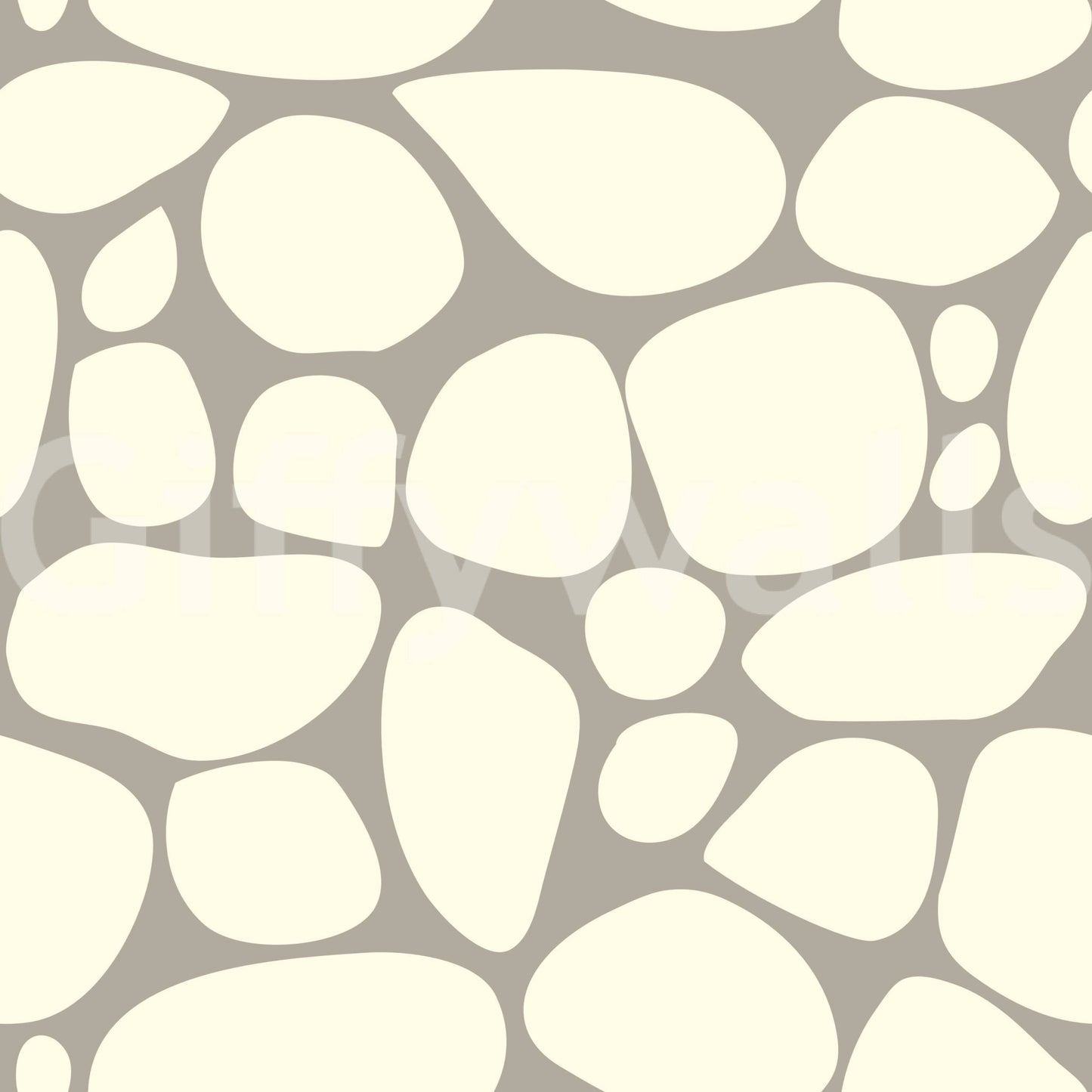 Minimalist Pebble Beach wallpaper for walls muted color scheme.
