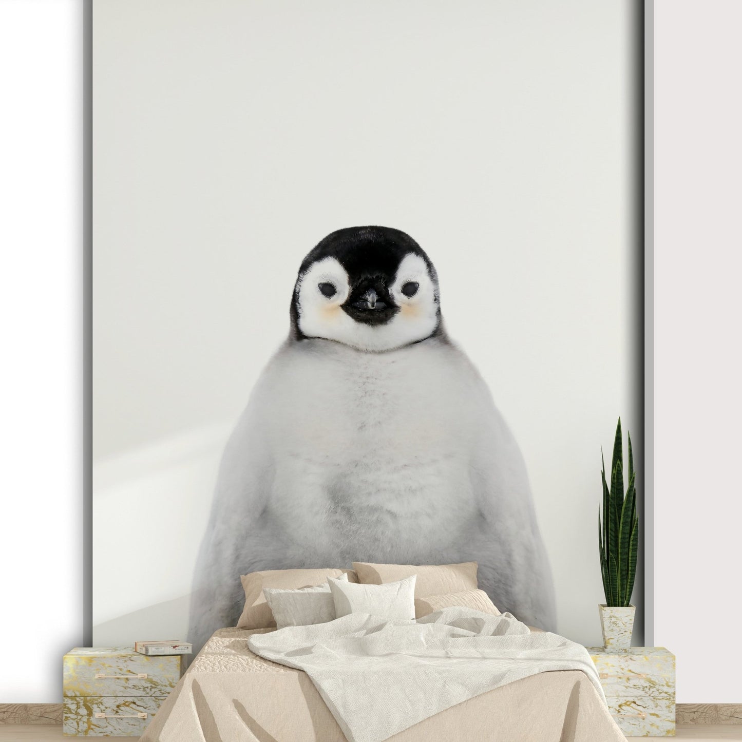 Arctic bird chick isolated image

