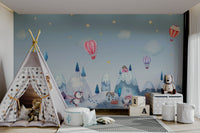 The colors are a soft blend of whites, light blues, and grays with hints of black and orange.
