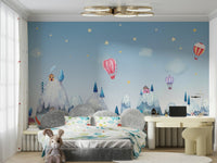 The background shows charming, igloo-like houses and snowy hills.
