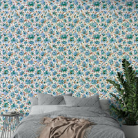 Easy-install floral wall mural

