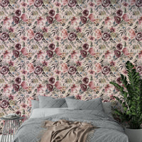 Pastel rose peonies wallpaper for walls, GD984