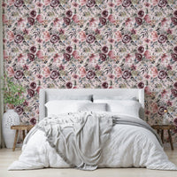 Peony wallpaper in soft pink shades, GD984