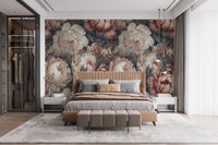 Elegant design of Peony Flower Wallpaper Mural for Bedroom C474