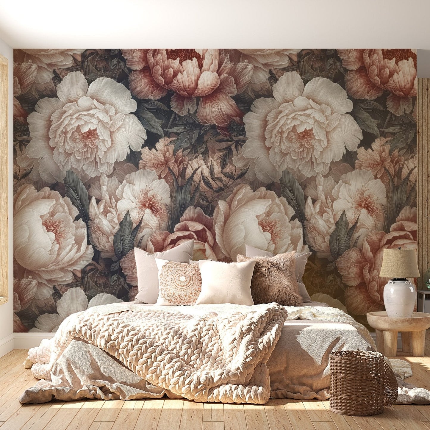 Peony Flower Wallpaper Mural - C474