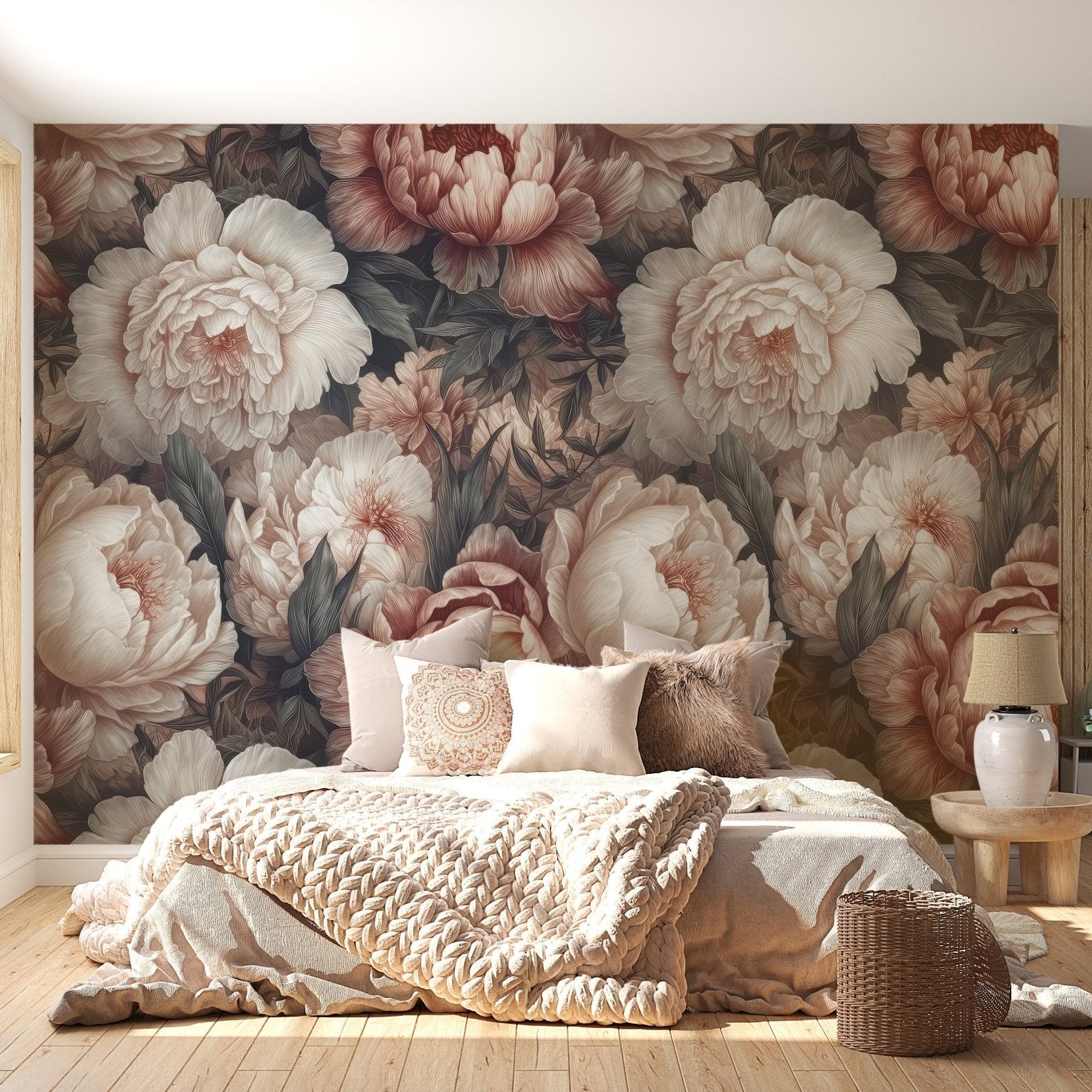 Peony Flower Wallpaper Mural - C474