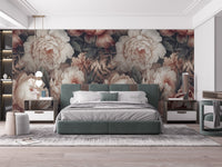 Peony Flower Wallpaper Mural - Giffywalls C474