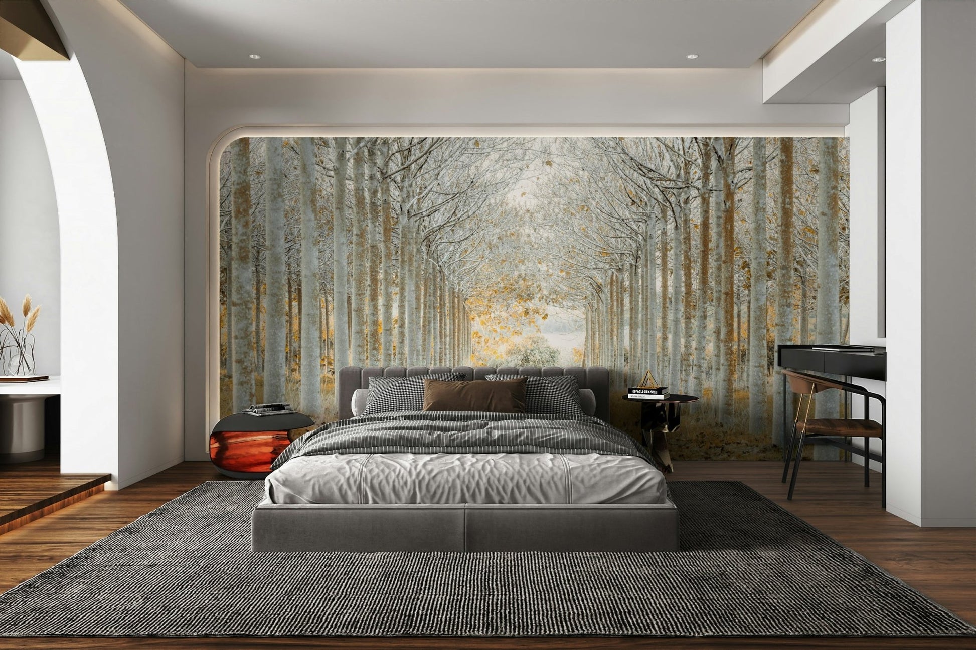 Tree trunk pattern wallpaper for walls

