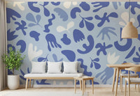 Decorative abstract layout in Cut Flow wall mural with soft contrast