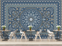 Elegant Persian carpet wallpaper mural design