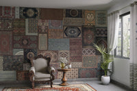 Ornate patchwork with Persian motifs

