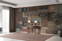 Tiled Persian patterns in warm hues

