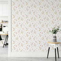 Decorative floral and goose wallpaper for kids

