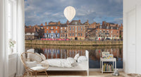 KidsBedroom with Picturesque Riverfront Wall Mural and a bright riverfront view, GD8886