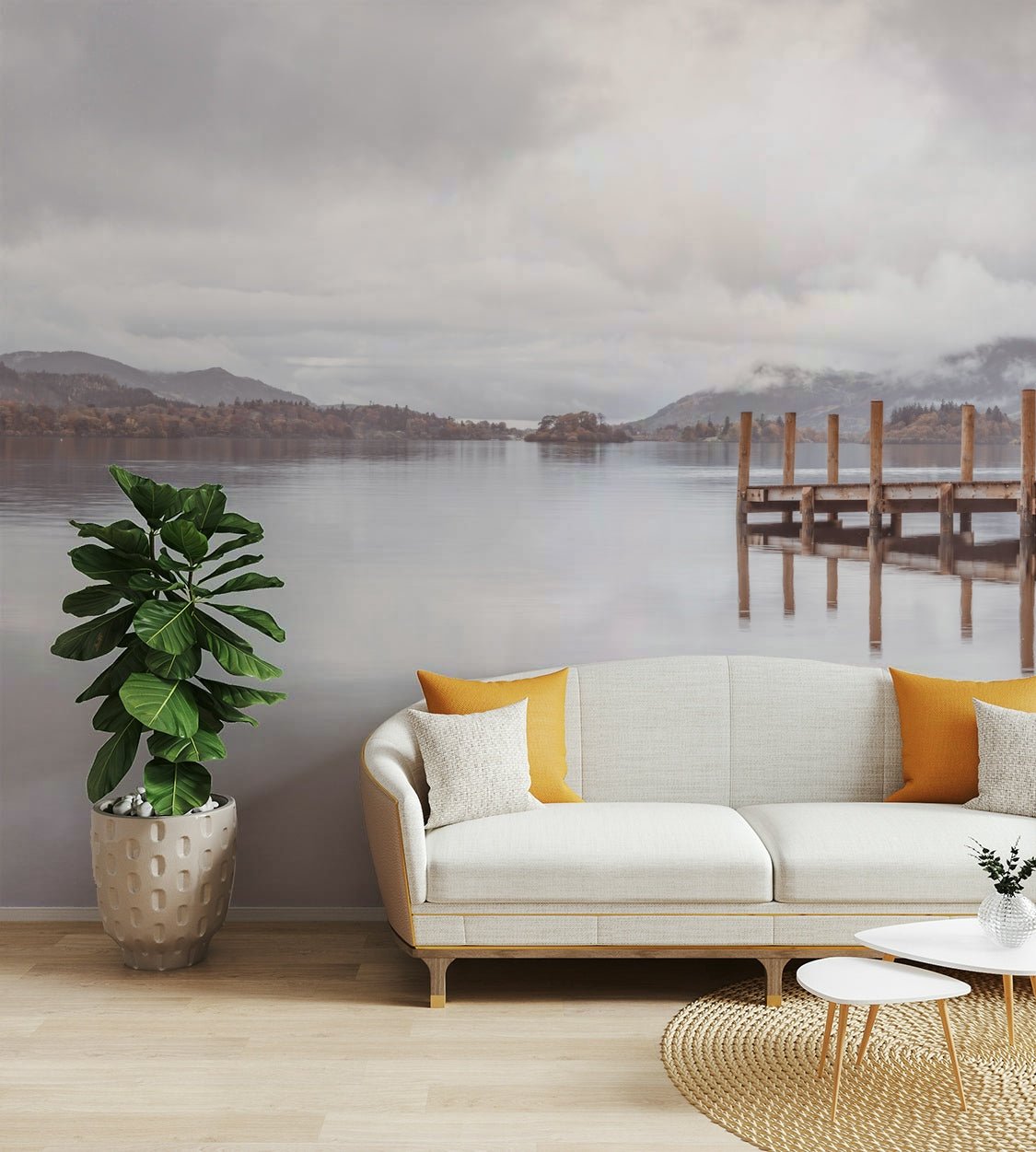 Pier on the Shores Wall Mural