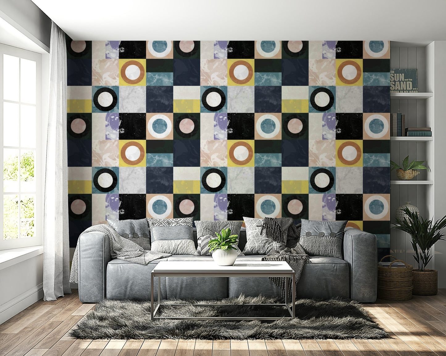 Pietra3 Wallpaper detail with rugged rock effect

