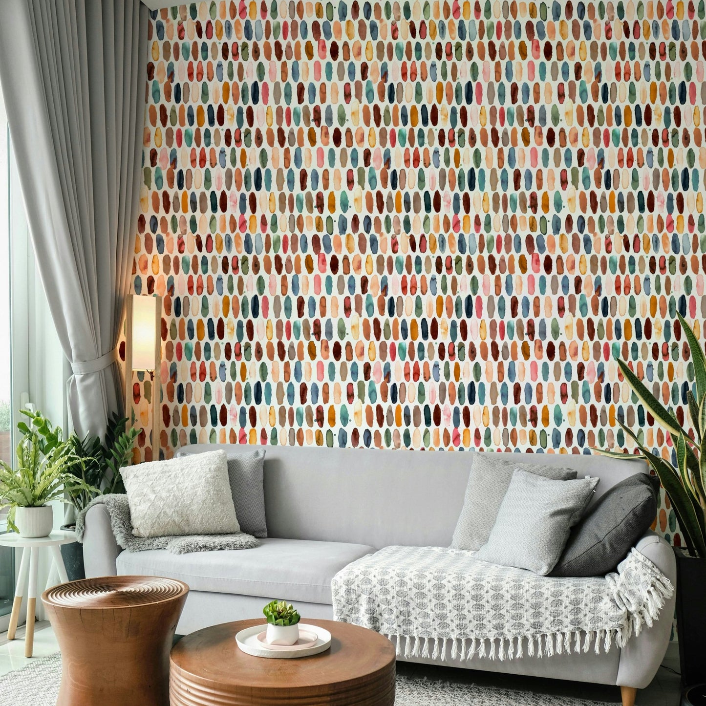 Pills Copper Scandi Brown Wallpaper⁠