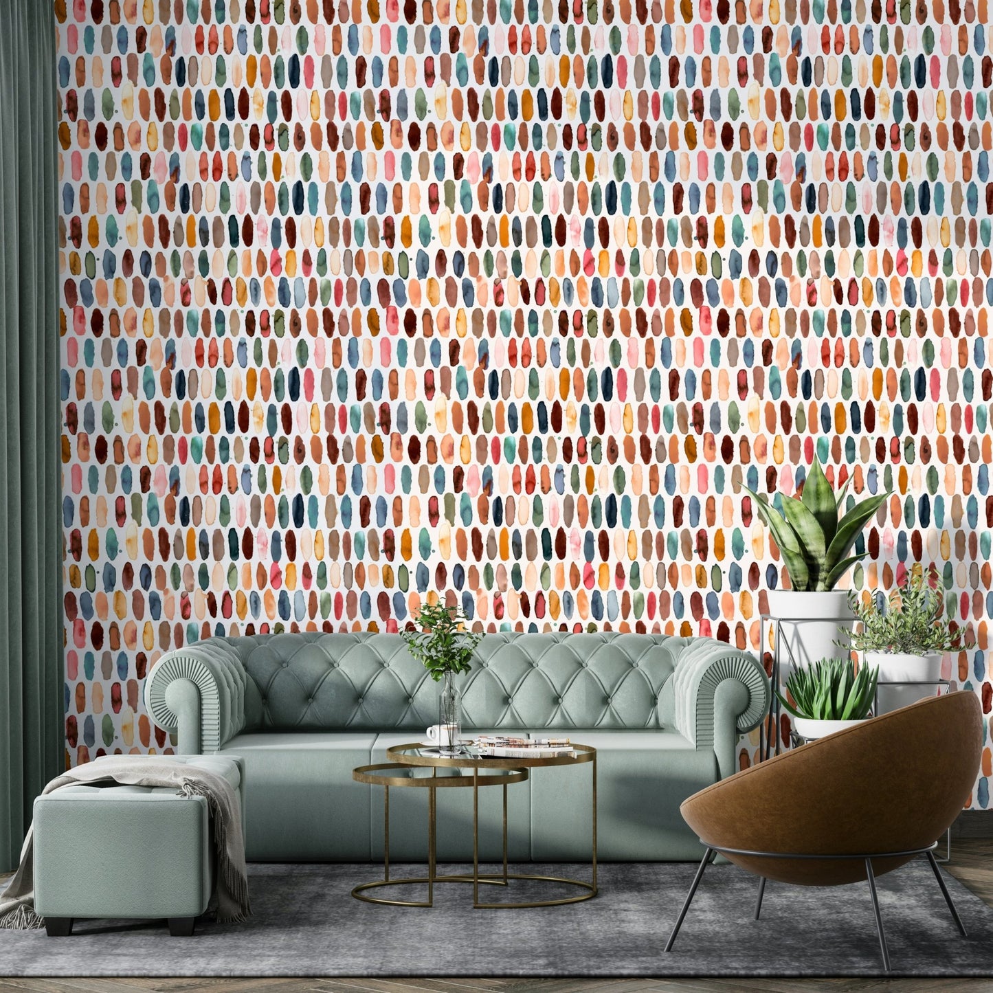 Pills Copper Scandi Brown Wallpaper⁠