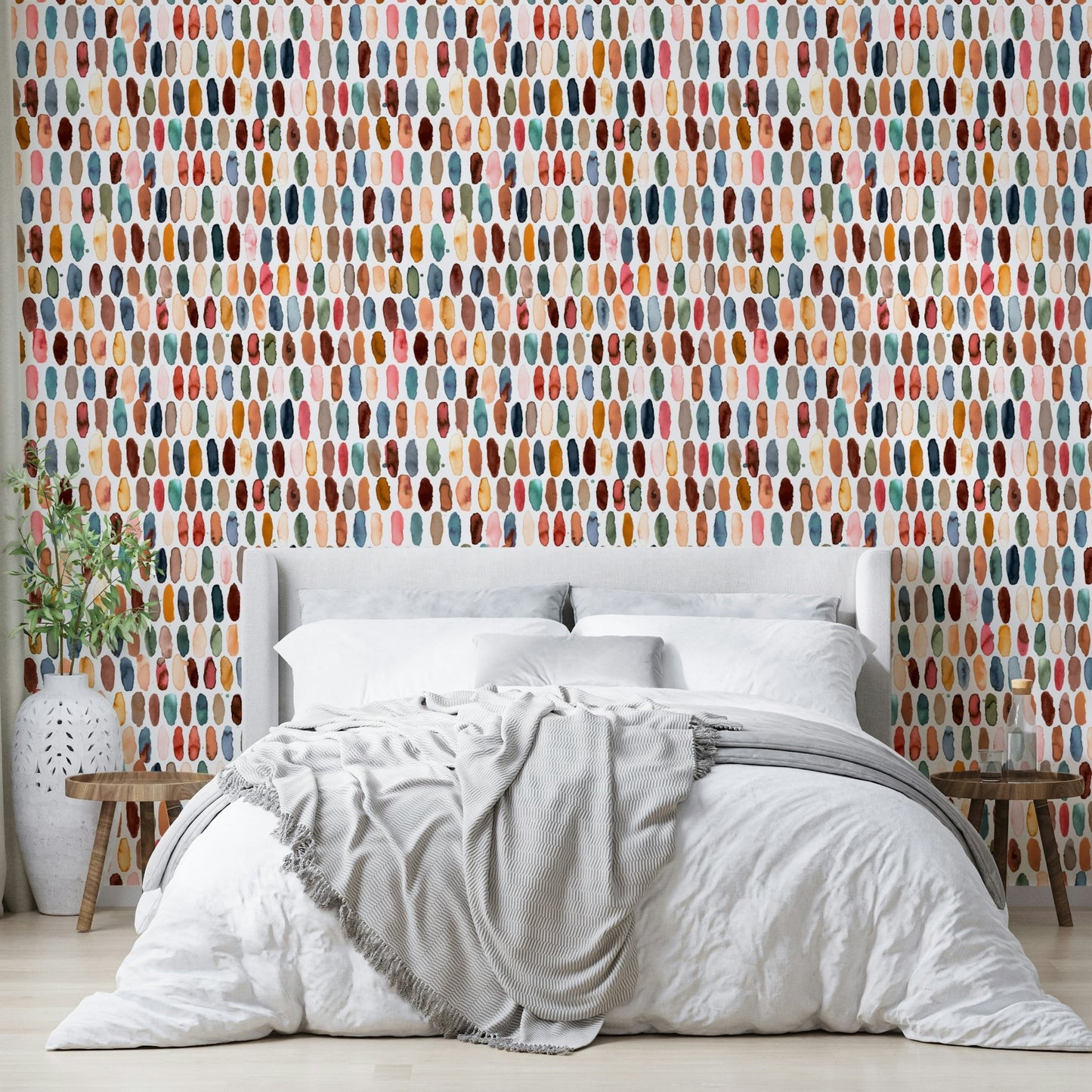 Pills Copper Scandi Brown Wallpaper⁠