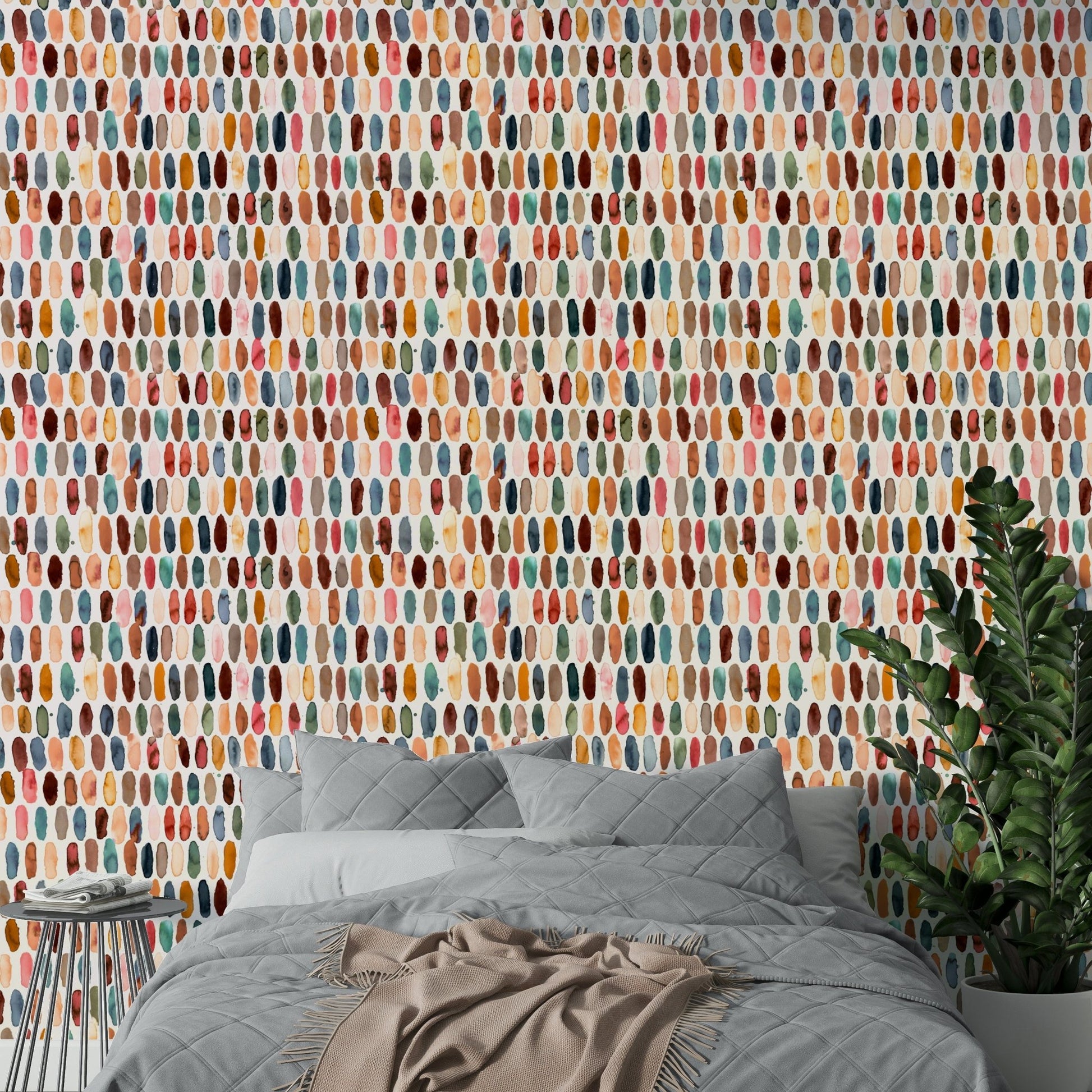Pills Copper Scandi Brown Wallpaper⁠